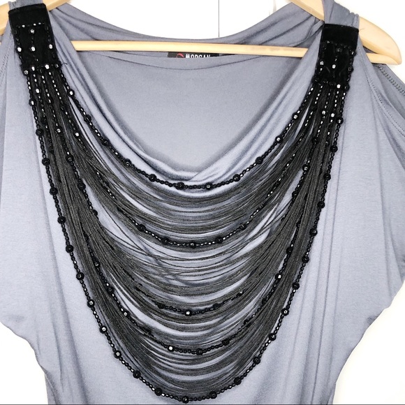 Morgan De Toi Women Cold Shoulder Details Dress - Picture 3 of 8